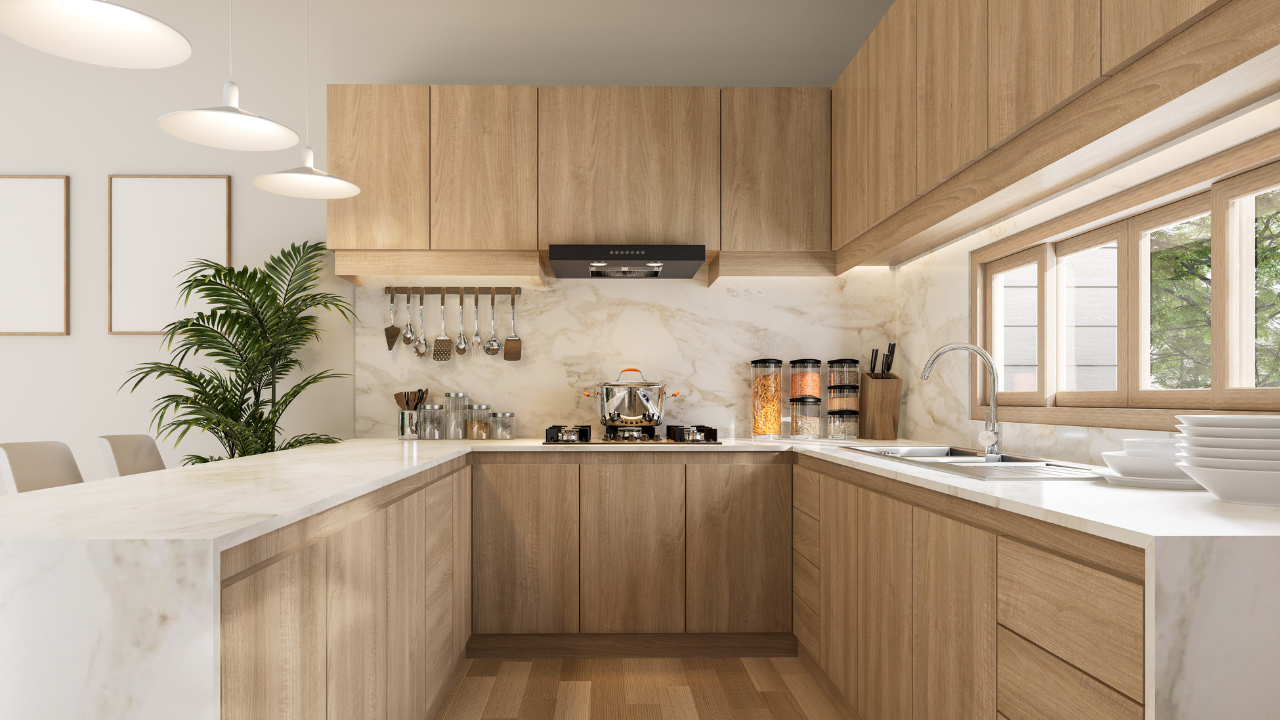 U Shape Kitchen Interior